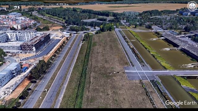 Survol virtuel de la ville de Guyancourt première partie