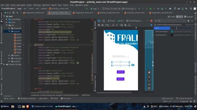 Barriers en Android Studio