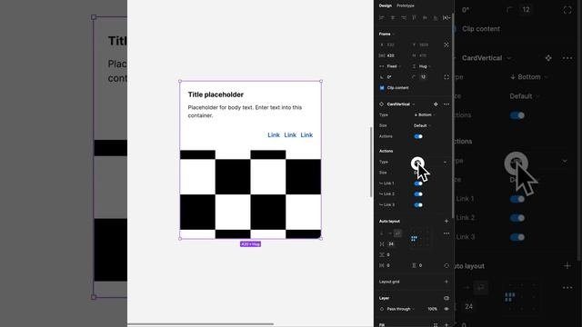 Responsive Card Component in Figma #uikit #responsivedesign