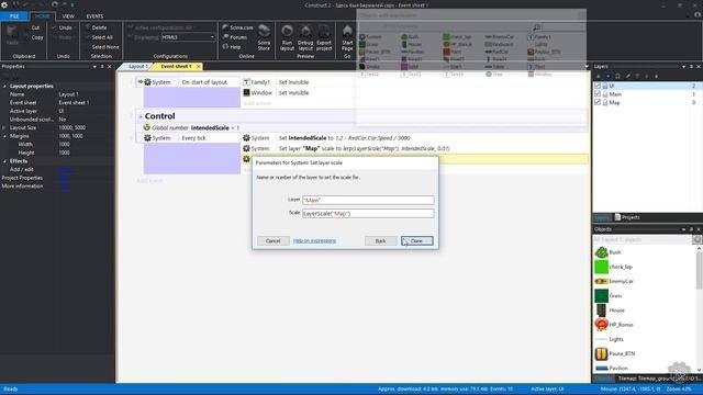 Создание гоночной игры в Construct 2
