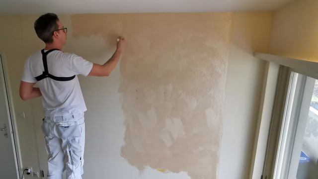 Dekorációs falfestés házilag.