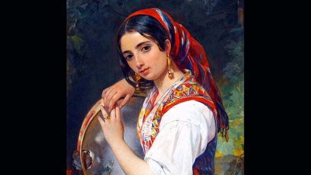 БИРЮЗОВЫЕ ЗЛАТЫ КОЛЕЧКИ исп. Наталия Муравьева Картина Пимен Орлов Цыганские песни под гитару Gypsy