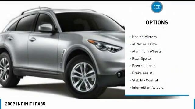 2009 INFINITI FX35 PW1182A