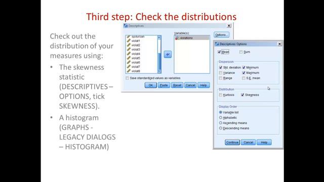 SPSS PSYC3020 online video lecture