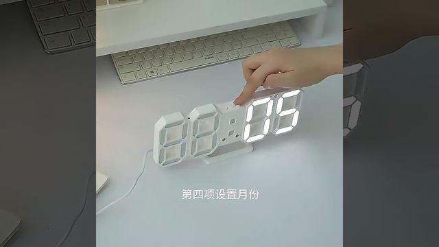 3D светодиодный цифровой будильник