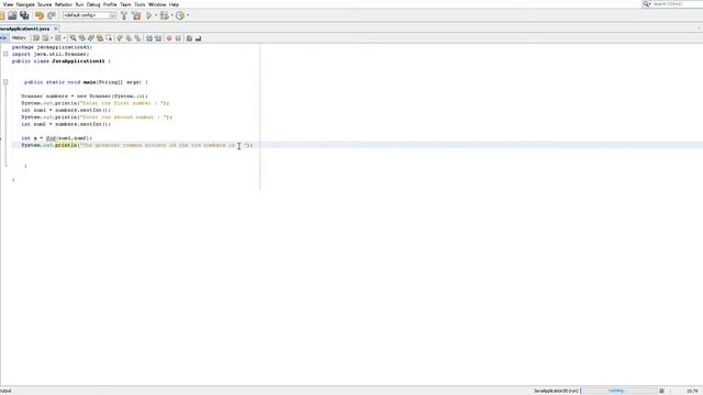 Find  the Greatest Common Divisor GCD of the two numbers by using recursion java