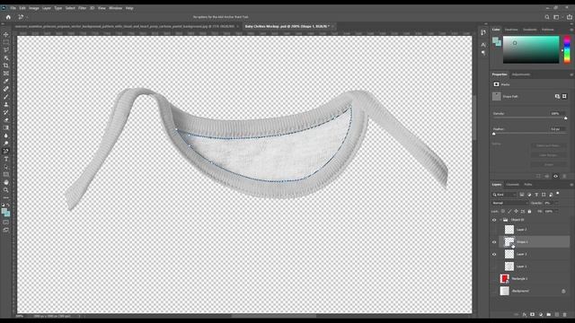 How To Create A Baby Cloth Mockup| Photoshop Mockup Tutorial
