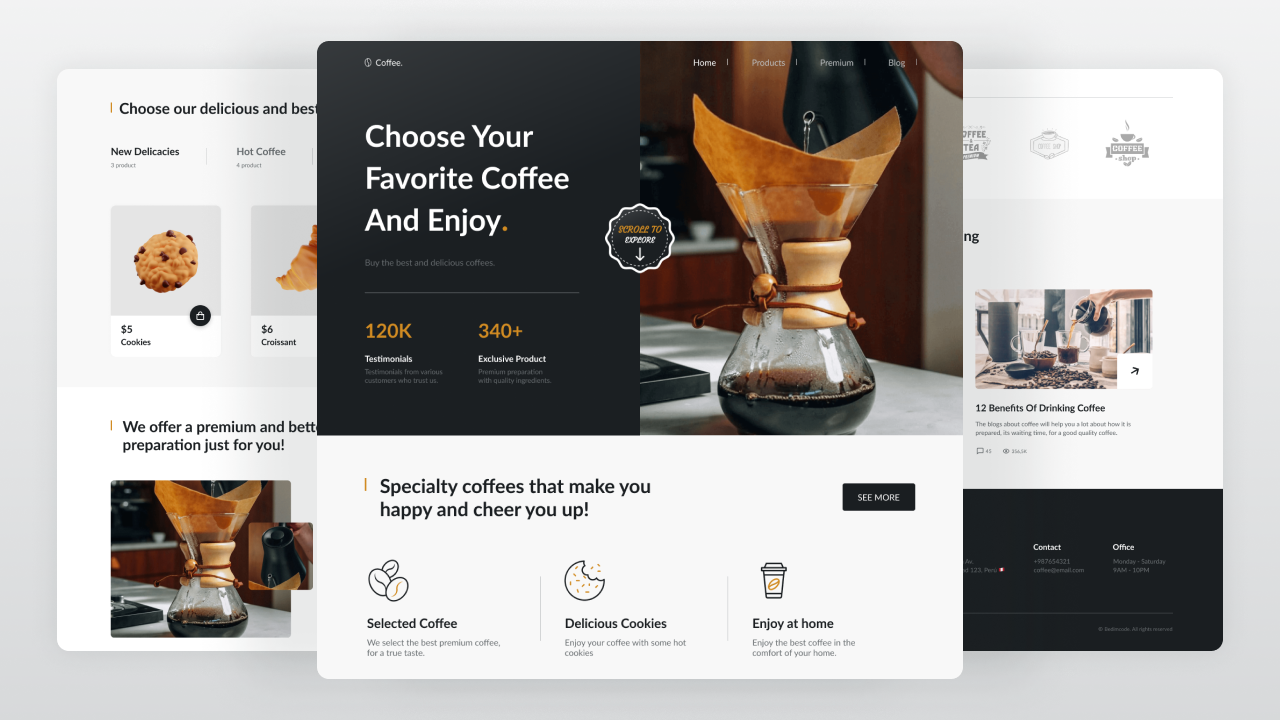 ☕ Создание адаптивного сайта Coffee, используя HTML/CSS/JavaScript.mp4