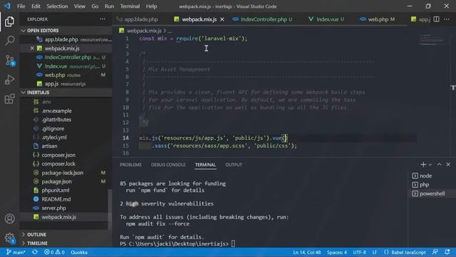 Laravel - Inertia js - Vue 3 - Bootstrap 5 | Parte 2??