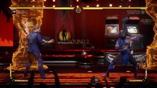 Mortal Kombat 11 Dark Ice Sub-Zero VS A-List Johnny Cage 1 VS 1 Fight