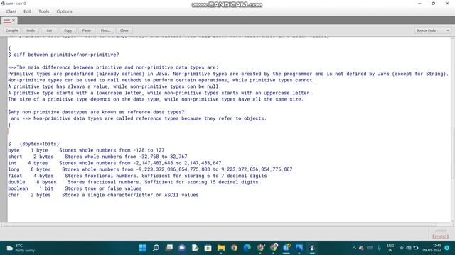 ICSE JAVA  CLASS 10 COMPLETE SERIES || VIDEO 02