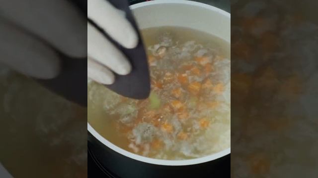 8+ aylıq körpənin ətli şorbası | Meat soup for 8+ month old baby | Мясной суп для малыша 8+ мес