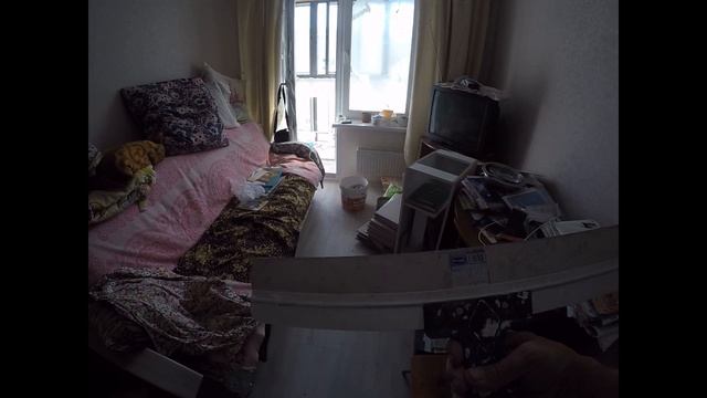 Балкон  шпатлёвка стен