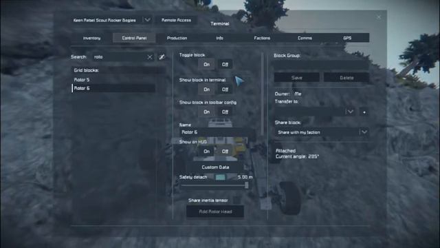 Space Engineers Rocker Bogie Test