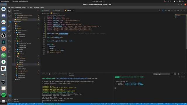Blog con Node.js y Vue.js  Resumen e instalación de componente markdown