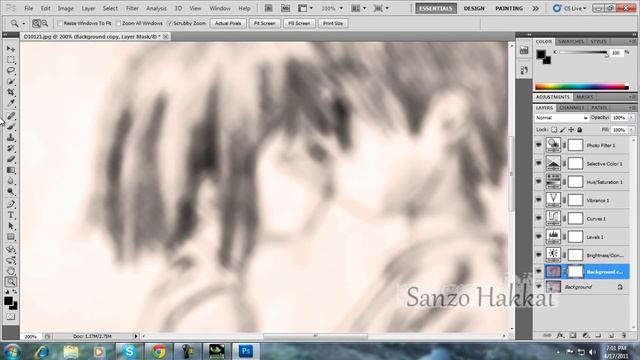 Anime Drawing - Editing with Photoshop CS5
