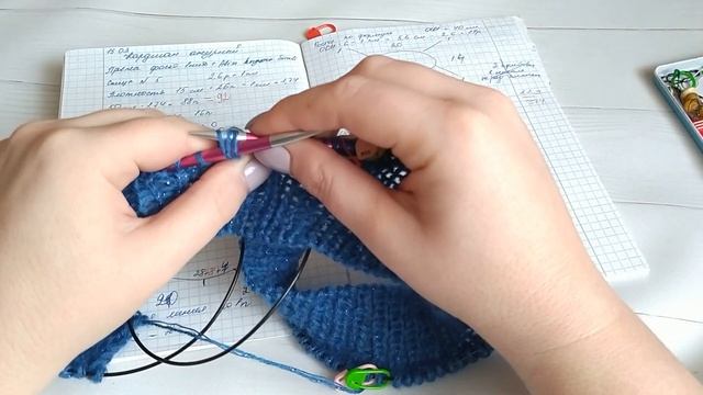 Кардиган спицами реглан сверху / Подробный по петельный мастер класс Начало вязания  #5