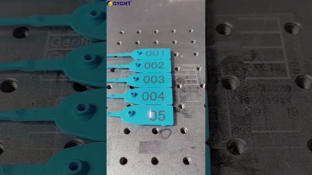 How to DIY mark serial numbers on ear tags by CYCJET Portable & Desktop Fiber Laser Engraving Machin