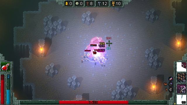 Heroes of Hammerwatch Gladiator NG+ run First Boss Tower