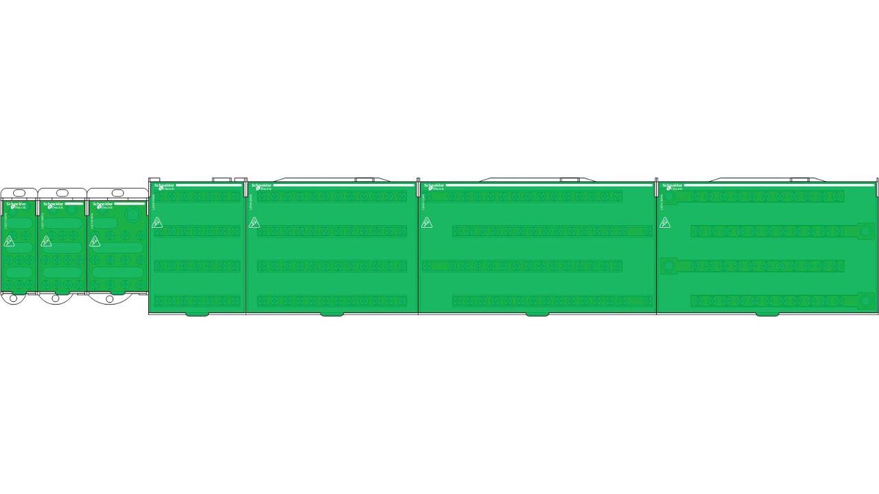 Распределительные блоки Linergy DS Schneider electric из набора электрика для visio.