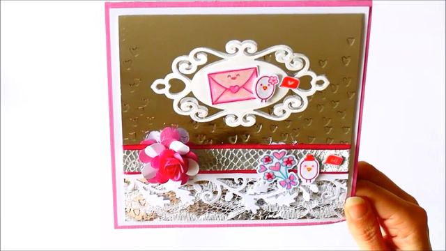 Cartes st valentin #1 Lawn Fawn Happy Wedding and Love letters