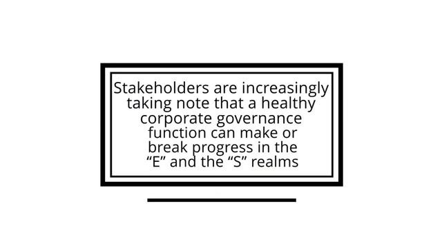 Environmental, Social And Governance (ESG) | Overview And Framework