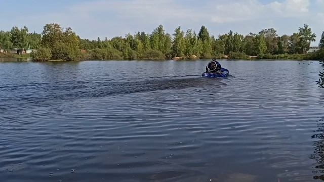 Прогулка на лодке с аэроранцем.