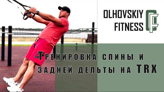 Тренировка спины и задней дельты на TRX.