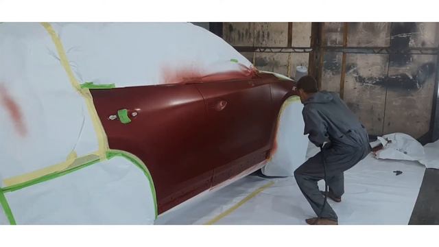Покраска сложного цвета 46 V Mazda Cx-5 в переход