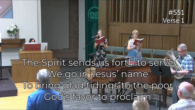 Euphonium Melody & Descant: Sending Hymn "The Spirit Sends Us Forth to Serve" from July 17, 2022