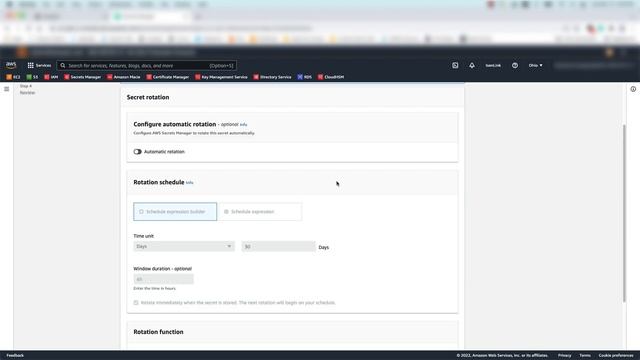 AWS Secrets Manager: Rotation Windows | Amazon Web Services