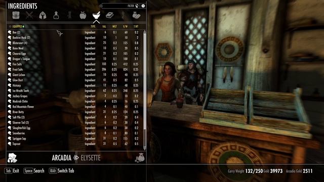 Skyrim Permadeath Survival Challenge day 25: Shopping in Whiterun and Riften