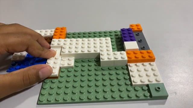 Building Lego minecraft the fox house
