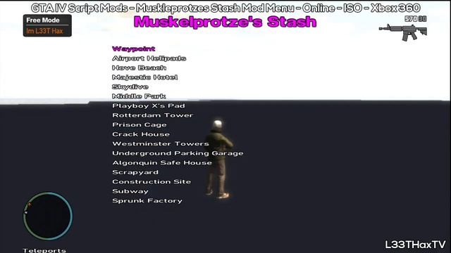 GTA 4 | Muskleprotze's Stash Mod Menu - Xbox 360 (ISO)