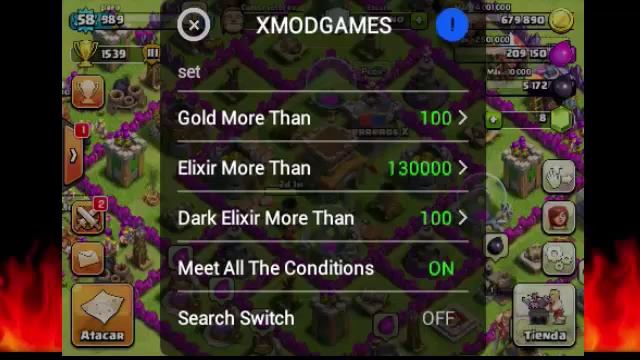 Clash of clan hack con xmod