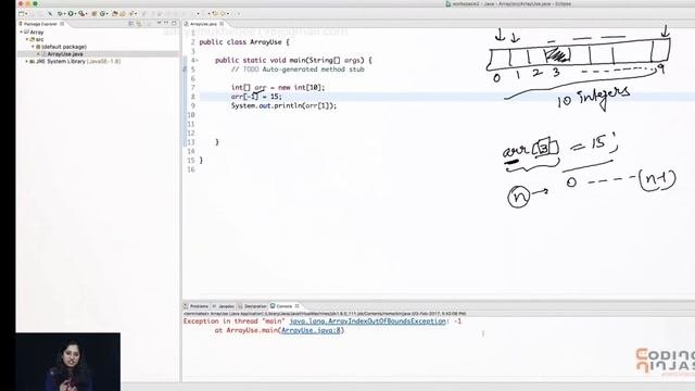 Operations in array in java