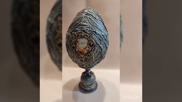 Большое пасхальное яйцо. Декупаж.