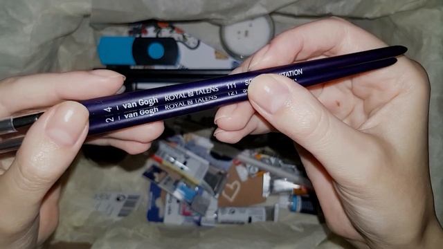 АСМР Распаковка акварельной посылки ? ASMR Watercolor set unboxing