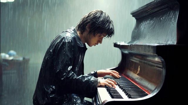 Пианино под дождем