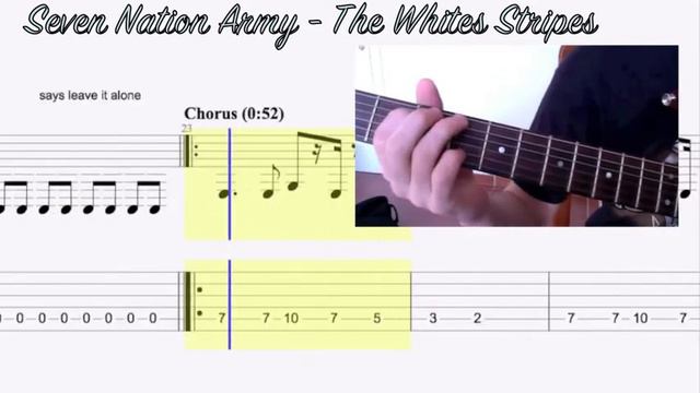 Seven Nation Army - The Whites Stripes (Riffs de guitarra)