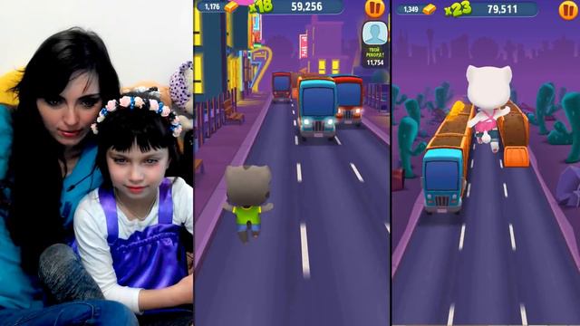 Мой Говорящий Том Бег за золотом Задания Анджела pepsi челленж  Мультик Talking Tom Gold Run
