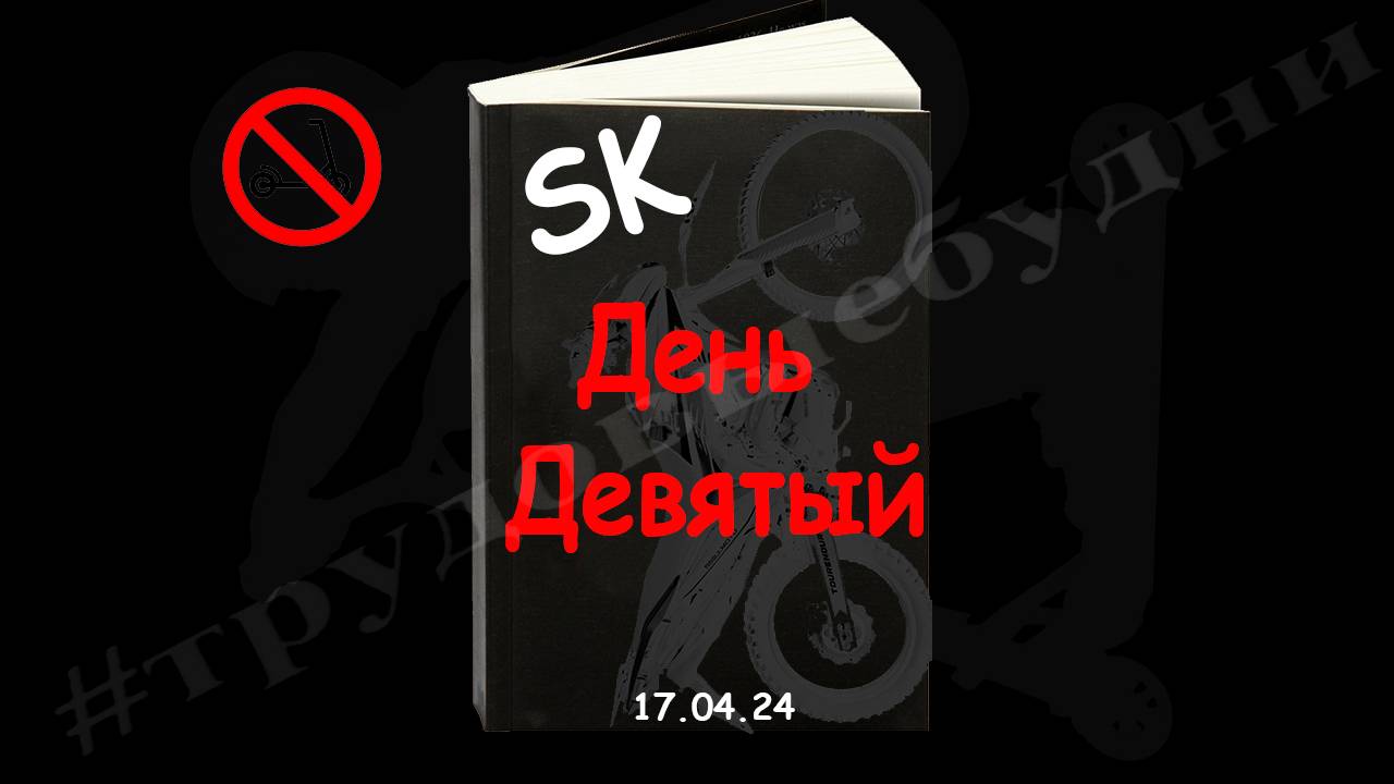 День девятый (17.04.24). Самокатчик сохранился. Опять работать. Мото Дневник.