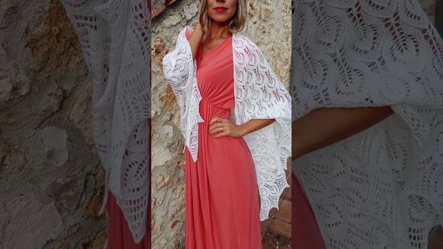 Шаль спицами из бобинного мериноса |shawl