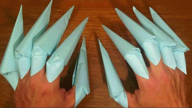 How To Make X-MEN WOLVERINE Claws - EASY Origami