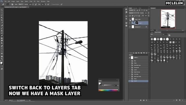 Removing Background Using Photoshop Luma Mask