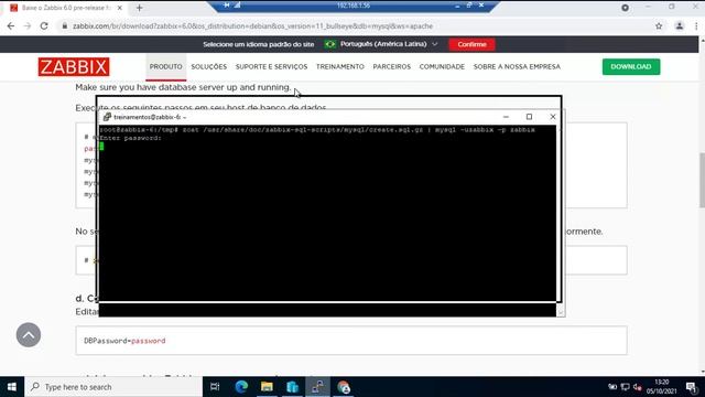 TBZ04-AL01 - Instalação servidor Zabbix (1 Camada)