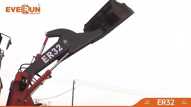 Знакомство с фронтальным погрузчиком EVERUN ER32