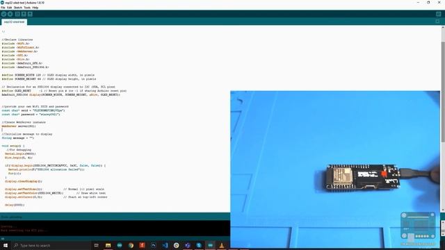 ESP32 with Integrated OLED Screen, JSON Parsing, Weather Monitor App