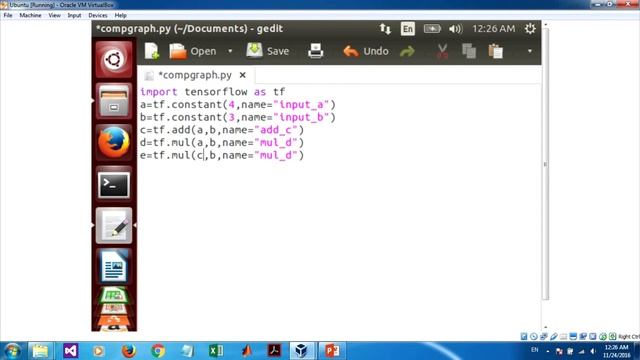 Tensorflow tutorials for beginners, 1: Creating Computation graphs