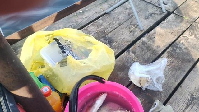 Рассвет, солнце встаёт озеро Еловое.